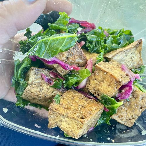 Marinated tofu salad  at Palace Coffee | Bakery in Eugene