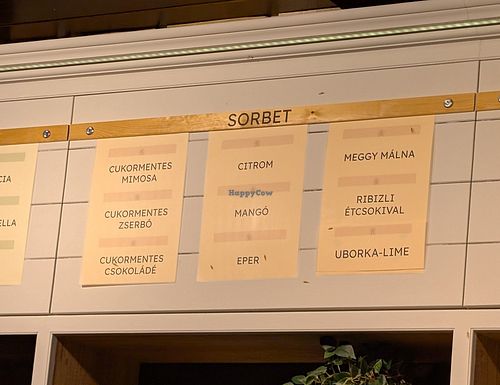 All sorbets are vegan at Füredi fagyizó in Balatonfuered