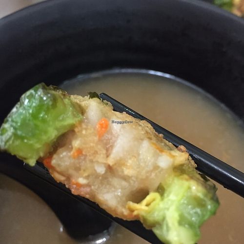 Stuffed bitter melon at Ka Ka Lok Fast Food Shop in New Territories