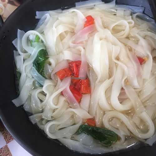 Rice noodles  at Ka Ka Lok Fast Food Shop in New Territories