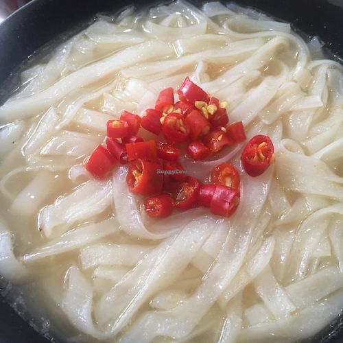 rice noodles at Ka Ka Lok Fast Food Shop in New Territories