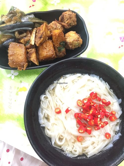 Rice noodles  at Ka Ka Lok Fast Food Shop in New Territories