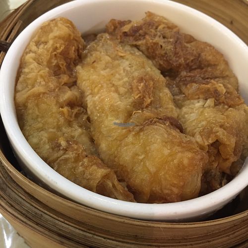 bean curd rolls at Delight Vegetarian in New Territories