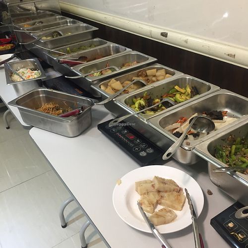 Lunch buffet at Delight Vegetarian in New Territories
