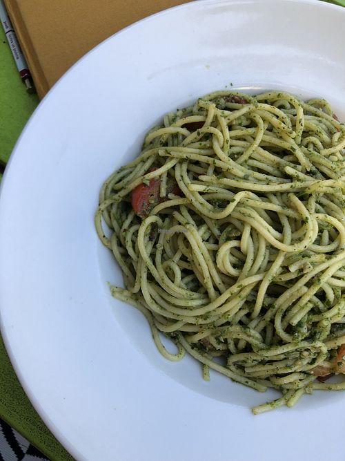 Spaghetti mit Rucola-Pesto  at Café Schmitz in Cologne