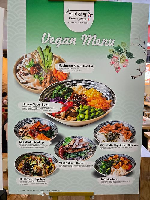 Vegan options at Eomma Jipbap in Central Singapore