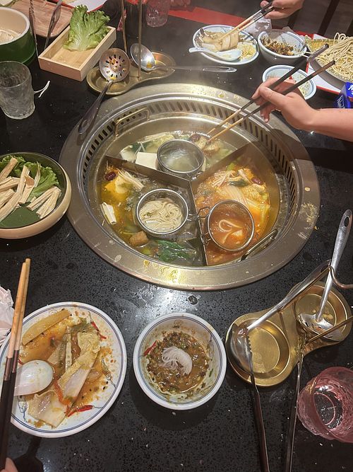 Many types of tofu to try, also fresh noodles and veggies  at BA Hot Pot Padova - 巴倒辣 重庆老火锅 店 in Padua