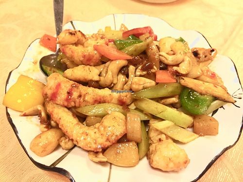 Veggie and mock seafood at Mighty Vegetarian 大力齋廚 - Tuen Mun in New Territories