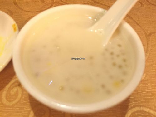 Coconut sweet soup with sago at Mighty Vegetarian 大力齋廚 - Tuen Mun in New Territories