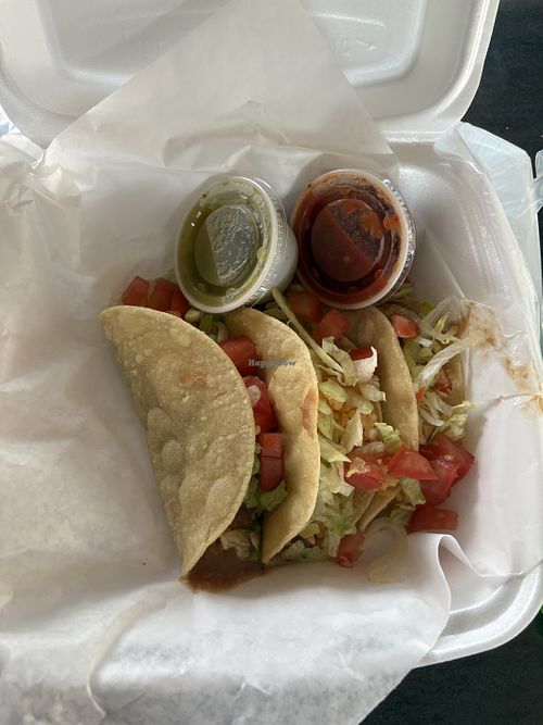 Veg tacos   at Zayra's Cafe in Springer