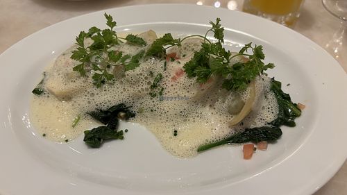 Vegan Spinach Raviolis   at La Fontaine in Las Vegas