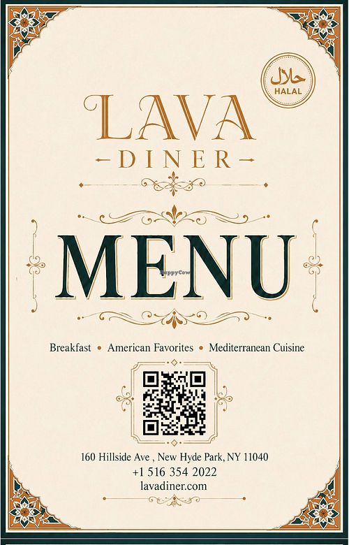 Some pages of Lava Diner menu  at Lava Diner in New Hyde Park
