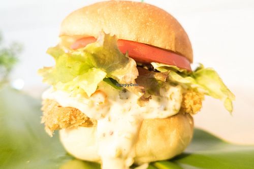 Vegan fish Burger at Tami's in Chatan