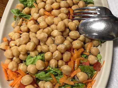 Chickpea salad at A Tulla in Santiago De Compostela