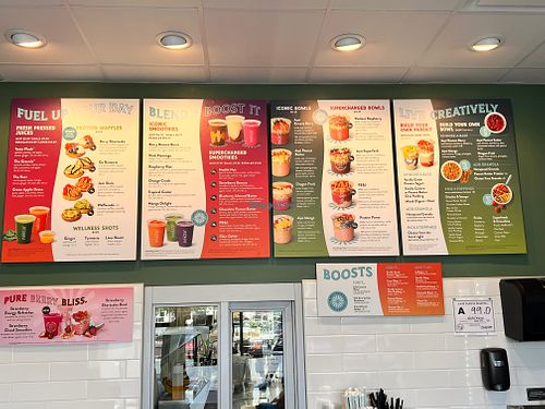 Menu at Nekter Juice Bar in Charlotte