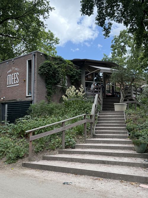Entrance to cafe   at Parkcafé Mees  in Deventer