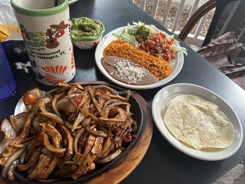 Vegan Chicken fajitas  at Fiesta Grande Brownwood in The Villages