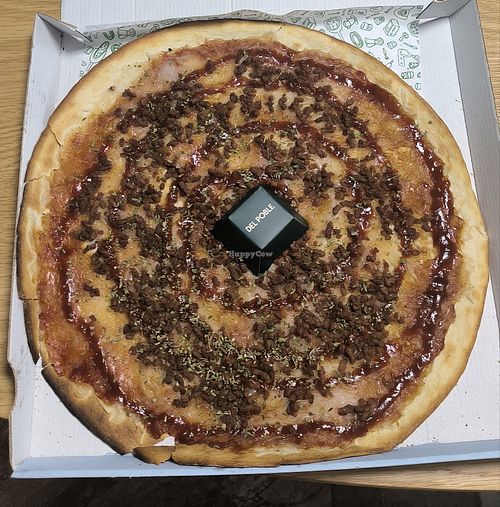 Pizza Barbacoa Vegana at Del Poble Torrevieja in Torrevieja