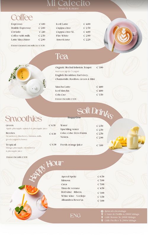 Menu 2026 at Mi Cafecito - Brunch & More in Malaga