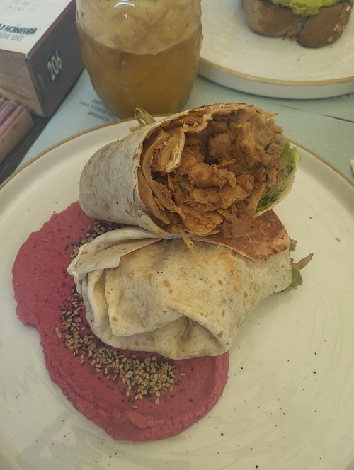 Vegan burrito at Brunch Republic Torino in Turin