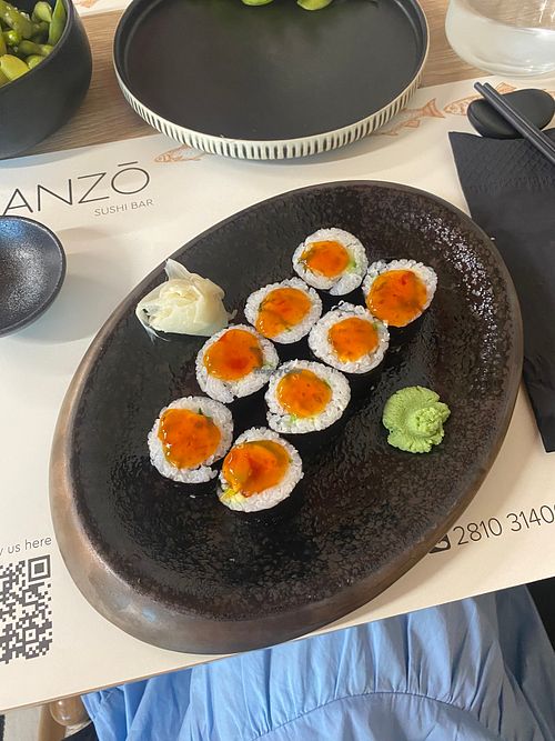 Tofu maki at Hanzo Sushi Bar in Crete