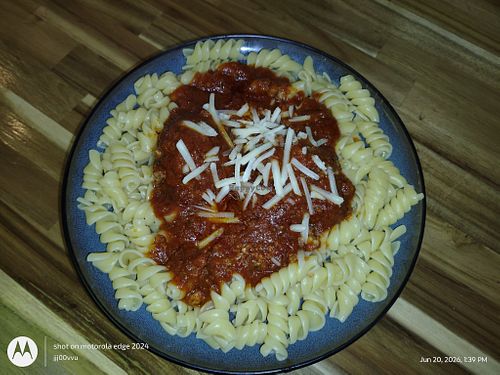 Vegan Pasta with Vegan Cheese at Wise Eatz in Asheville
