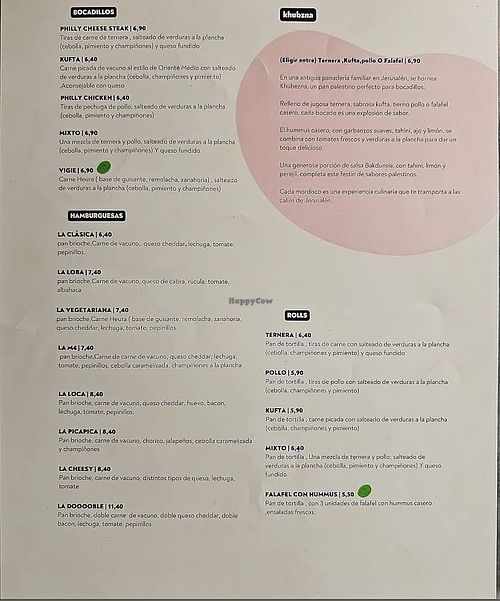 Menu  at Restaurante M4 in Sevilla