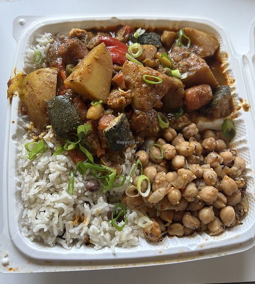 Vegan curry  at Caribbean Gourmet in San Gabriel