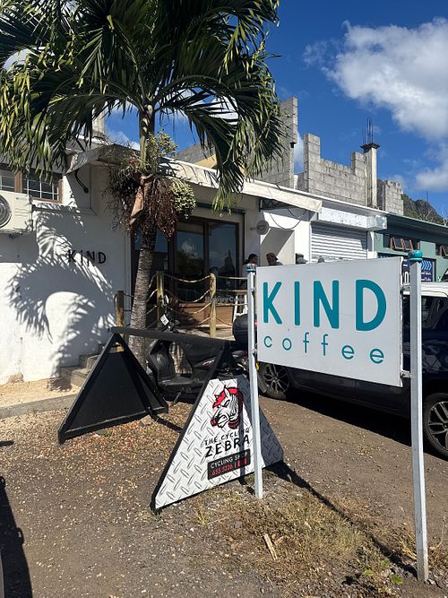 Kind Coffee - street parking available   at Kind Coffee  in La Gaulette