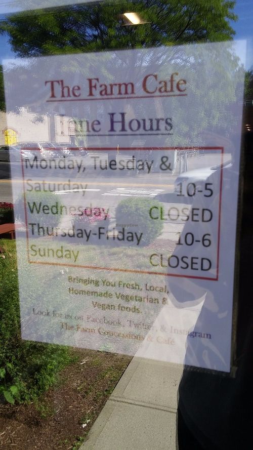 Summer Hours 2017 at The Farm Concessions and Café in Keene