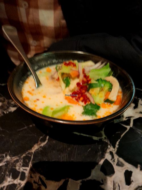 Tom kha soup at Yor Yak Thai Eatery in Wellington