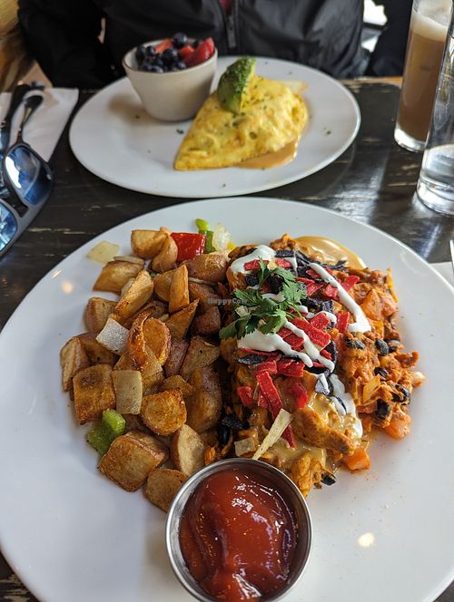 Migas 🤤 at The Wayward Vegan in Seattle