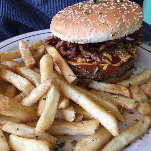 BBQ Burger at The Wayward Vegan in Seattle