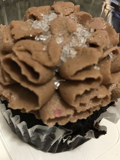 Chocolate cupcake gluten free vegan at MJ's Cafe in Baton Rouge