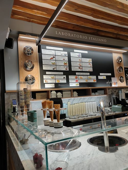 Small 4.5€, medium 6€, large 7€ at Rivareno Gelato Paris Huchette in Paris