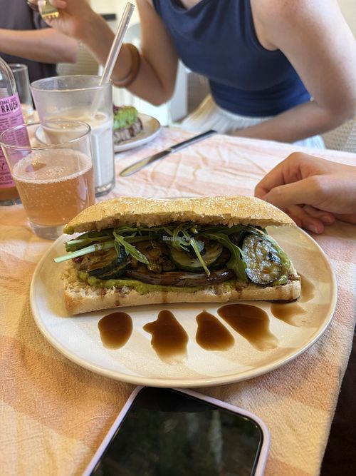 Veganes ciabatta mit Grillgemüse  at Café Seedling in Regensburg