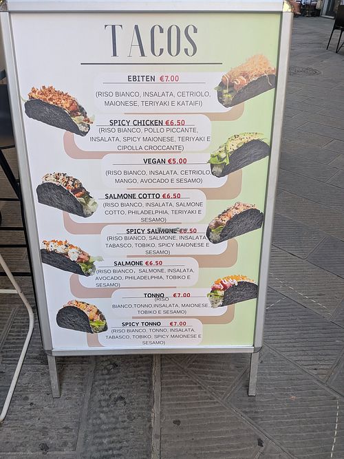 Vegan taco at Ming·E Poke&Sushi  in La Spezia