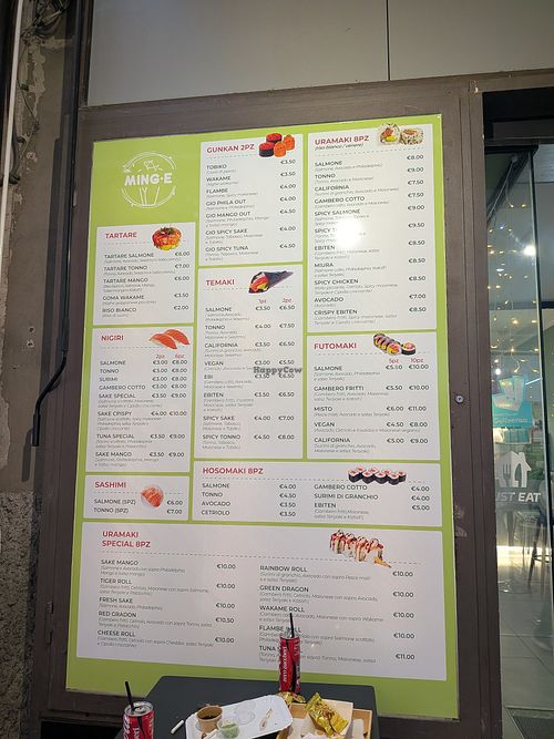 Vegan sushis at Ming·E Poke&Sushi  in La Spezia