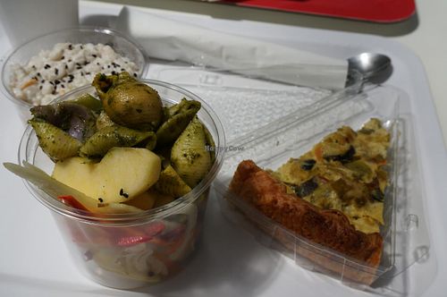Vegan quiche.  at La Verriere in Paris