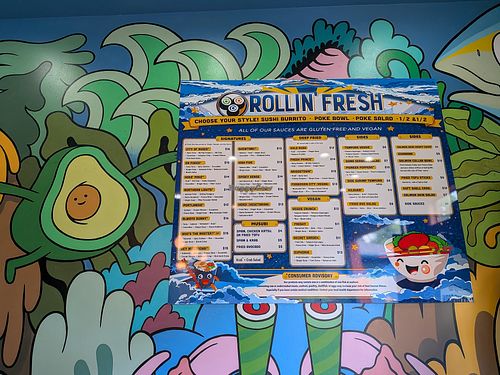 menu at Rollin' Fresh - Glisan  in Portland