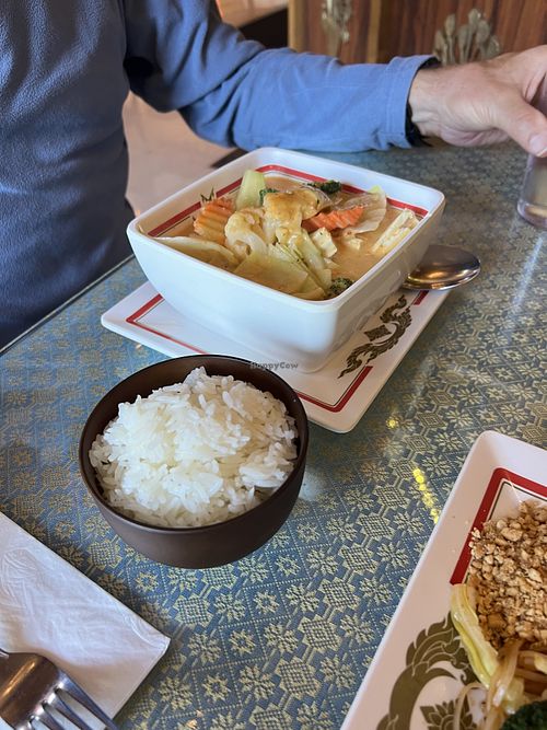 Thai Thai curry with tofu  at Thai Thai Restaurant in Volcano Village