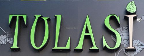 Tulasi logo at Tulasi Vegetarian in Central Singapore