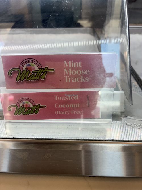Ice cream   at Matt's Homemade Ice Cream in Gulf Shores
