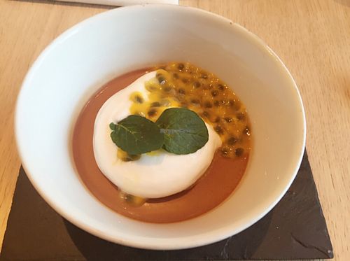 chocolate passion fruit cocos at TIAN Munich in Munich