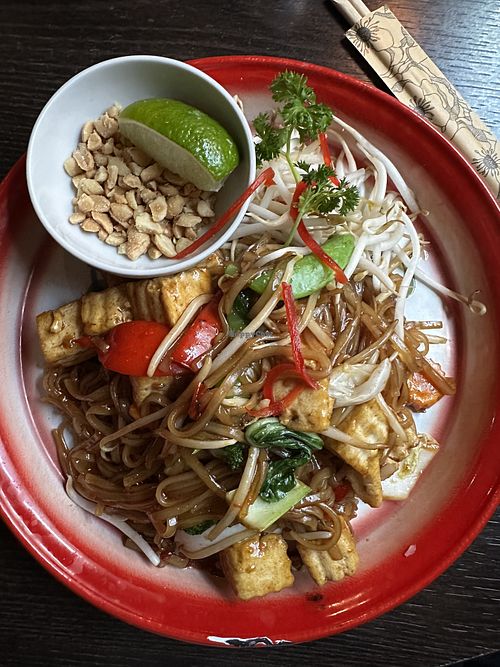 Tofu Pad Thai (without eggs)  at Tjabba Thai in Stockholm