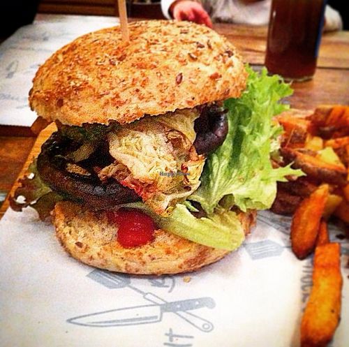 vegan 'käthe' burger at Gutburgerlich in Giessen