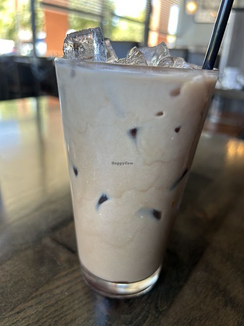 Iced mocha with oat milk - yum!   at Mimosa House in Folsom