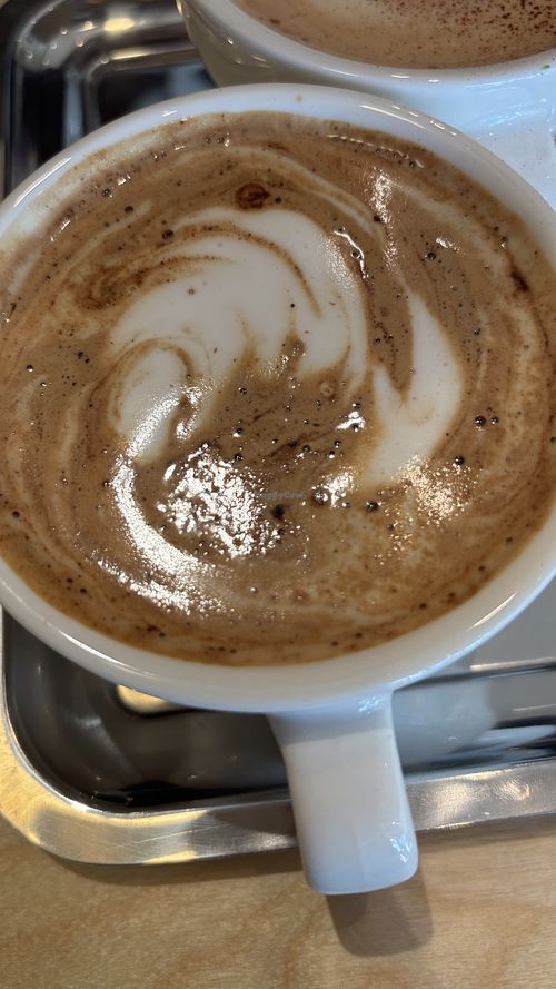Hot cocoa with soy  at And Bodega in Fitzroy North