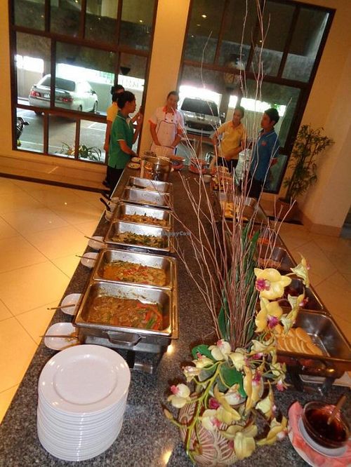 The spread at Best Beach Villa in Pattaya