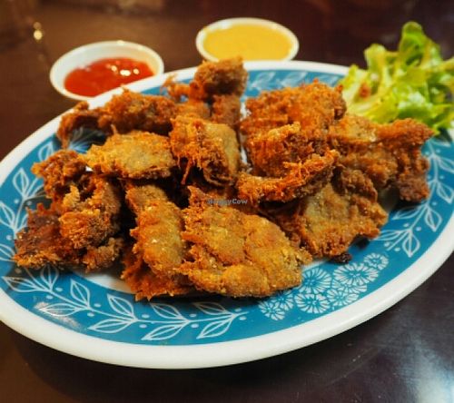 sfc vegan chicken entree  at Zenhouse in West Hindmarsh